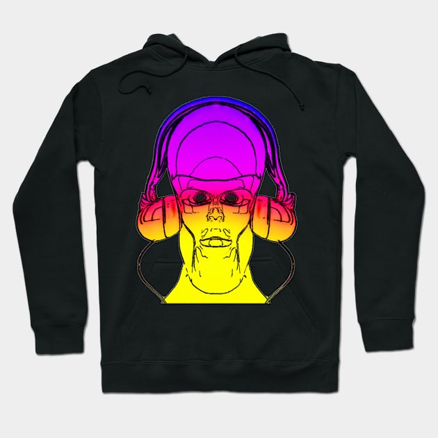 Robot DJ Hoodie by eyevoodoo